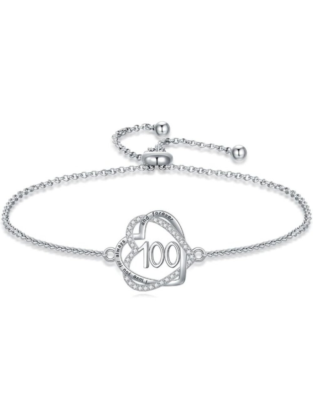 925 Sterling Silver Heart Bracelet - Perfect Gift for Women, Anniversary